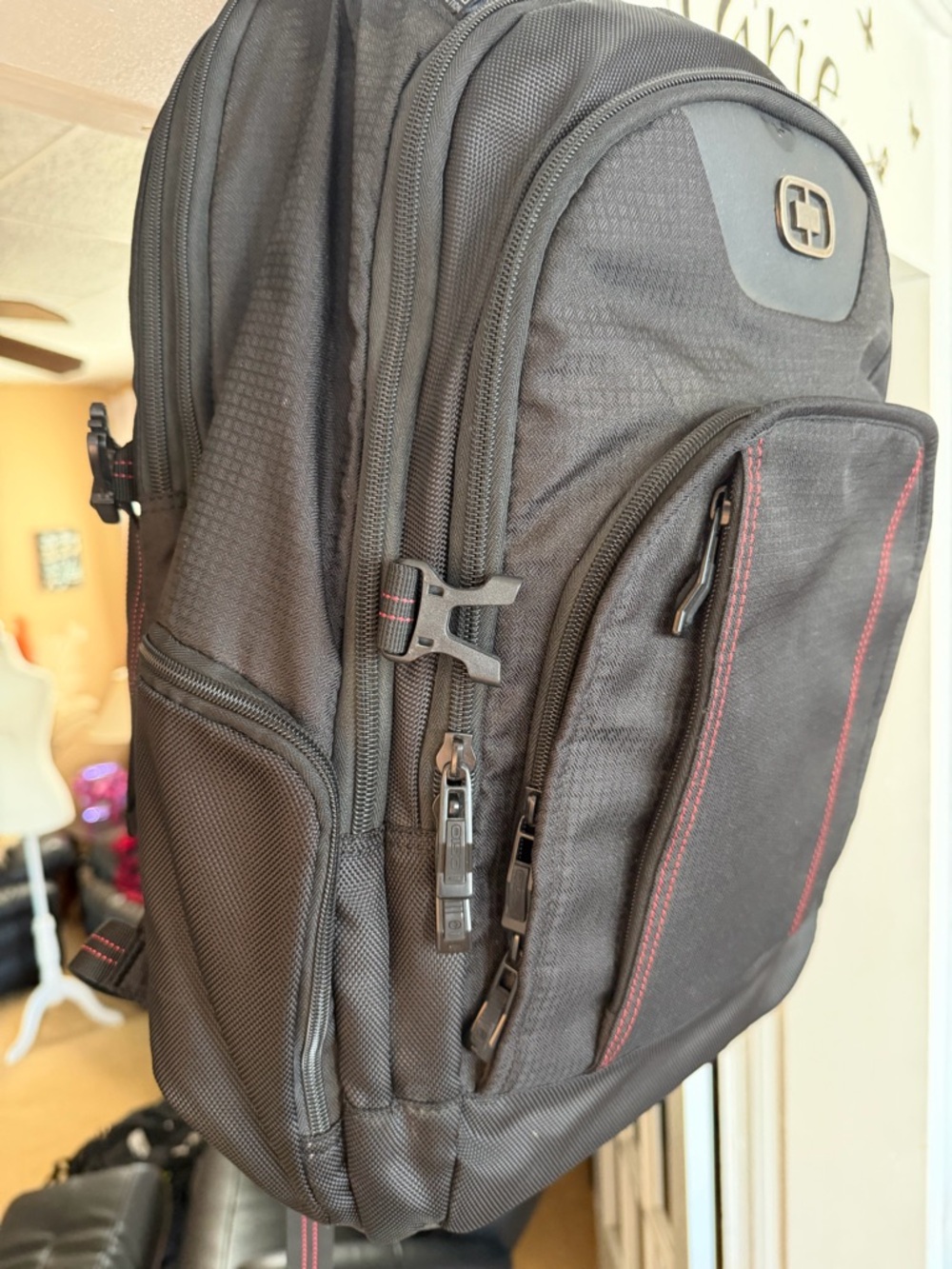 OGIO Black Backpack with Red Accents - Picture 2 of 16